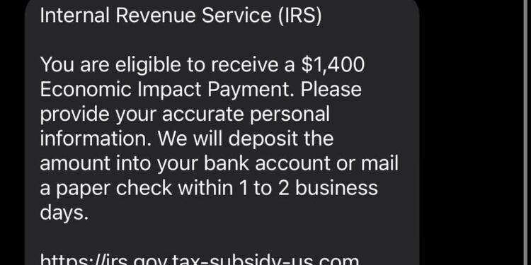 IRS SCAM TEXT MESSAGES